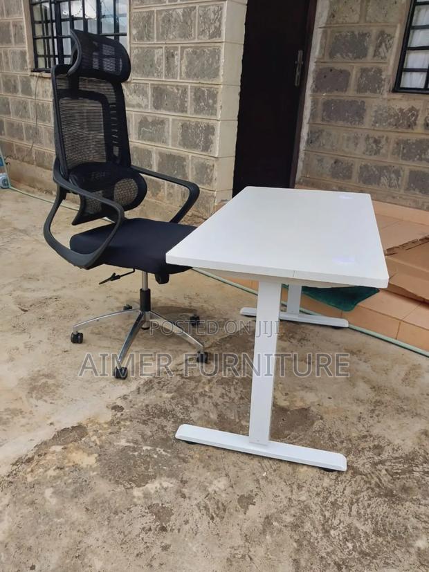 Office Chair and Adjustable Table