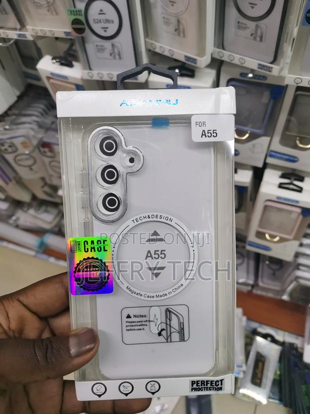 Colala Samsung Galaxy A55 Transparent Magsafe Case-White - thumbnail 2