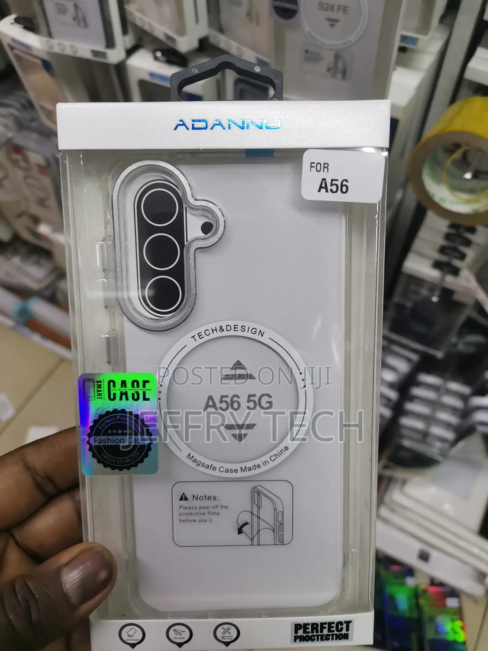 Yutwo Samsung Galaxy A56 Magsafe Transparent Case--White