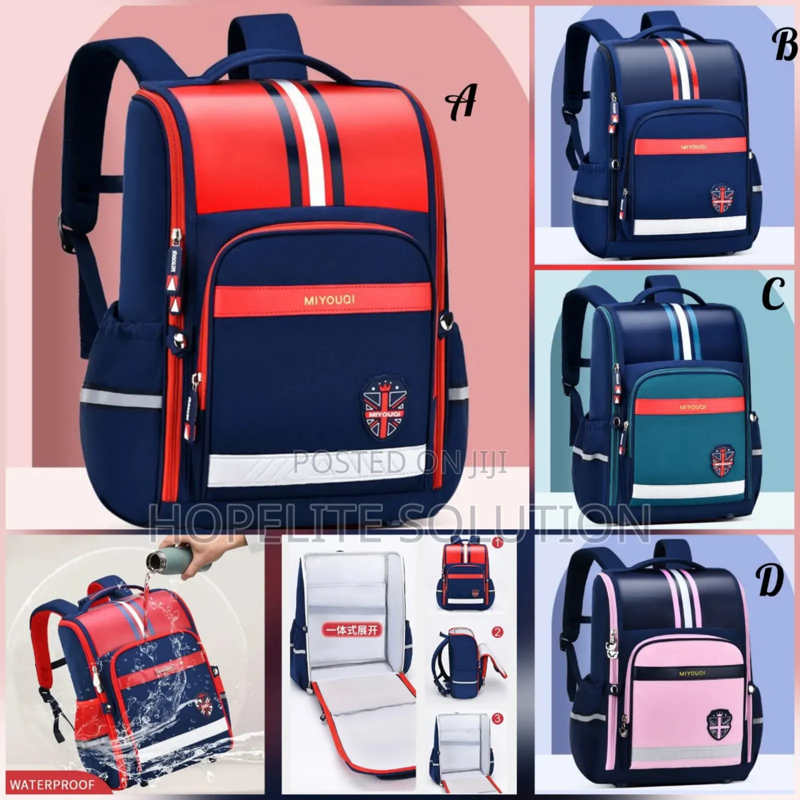 Waterproof Children School Bag
