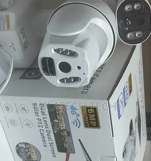 6mp Dual Lens PTZ Camera Solar Powered