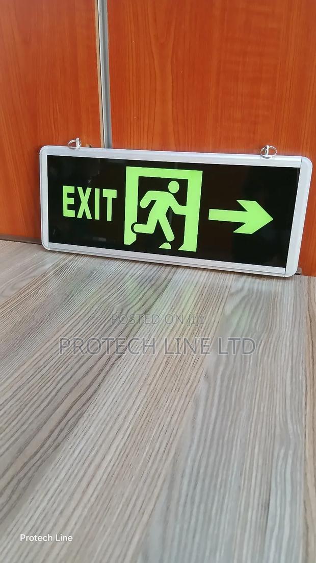 Double Sided Fire Exit Sign - main view