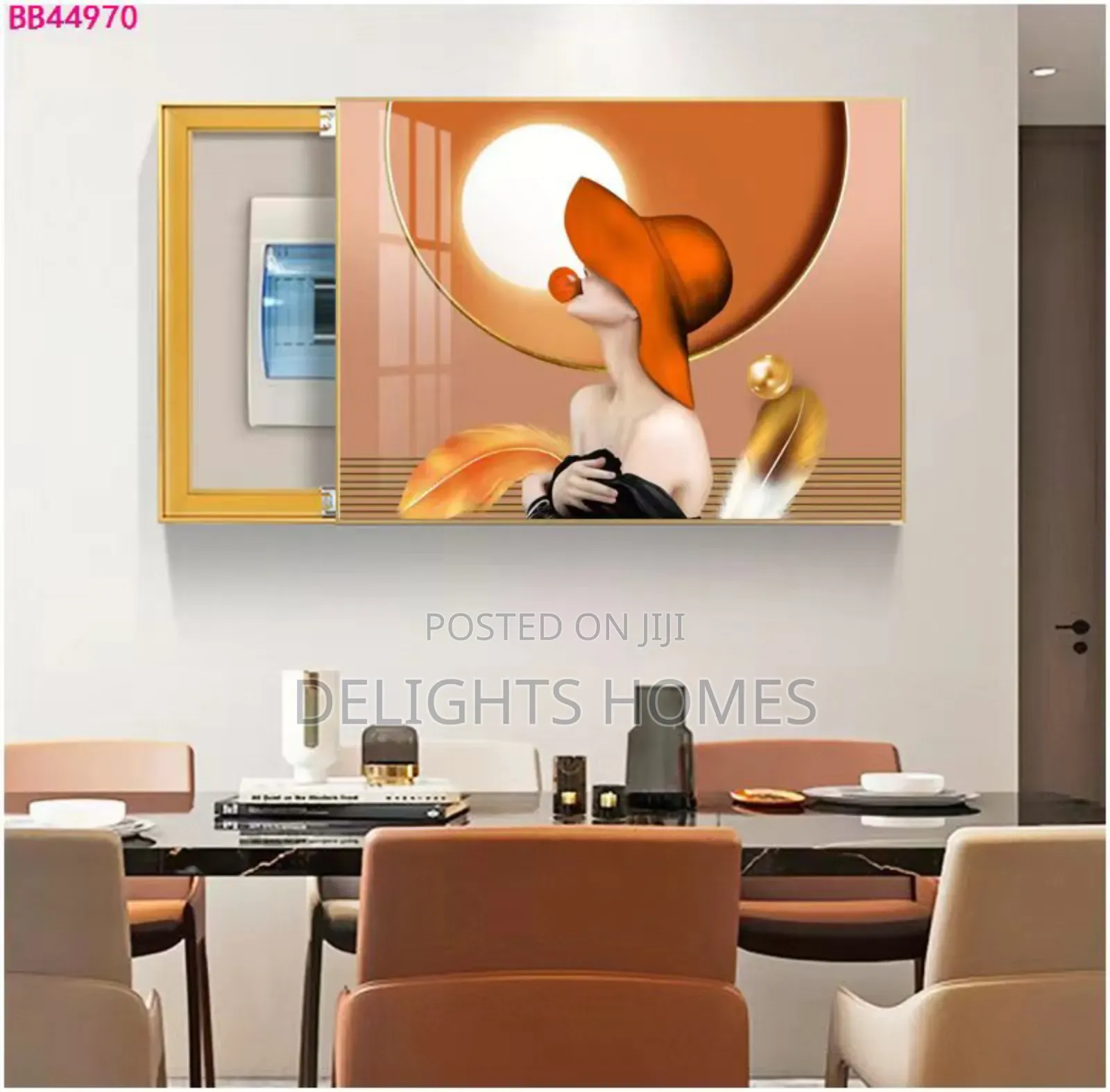 Modern Light Luxury Wall Clock Decor_esj