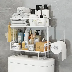 Bathroom Rack With a Tissue Holder