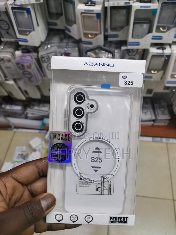 Kugew Samsung Galaxy S25 Transparent Magsafe -White - main view