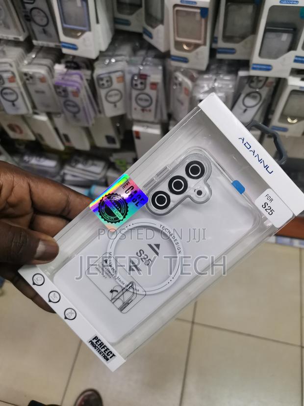 Kugew Samsung Galaxy S25 Transparent Magsafe -White - thumbnail 2