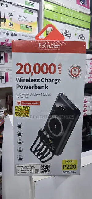 Wireless Magnetic 20000mah Power Bank