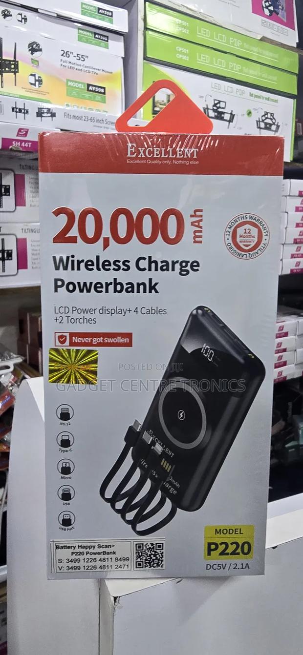 Wireless Magnetic 20000mah Power Bank
