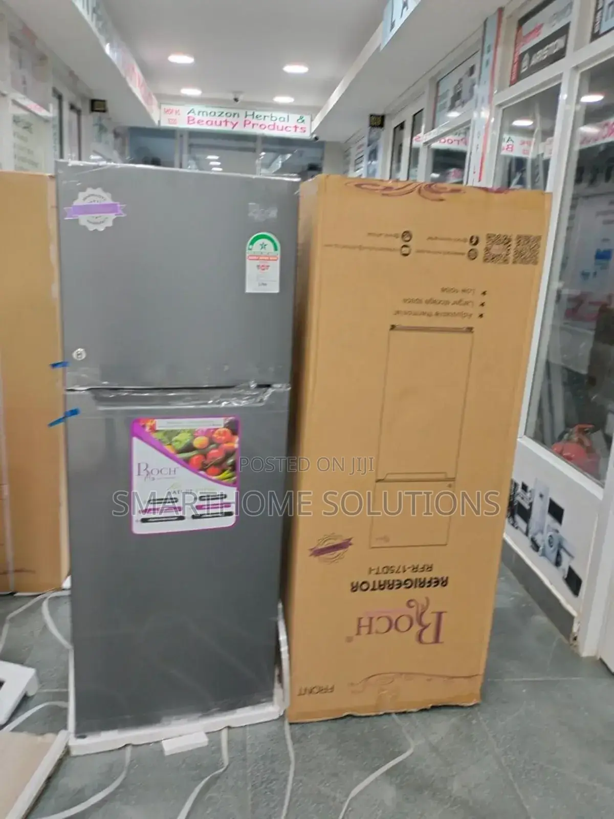 Roch 170 Litres Double Door Silver Refrigerator