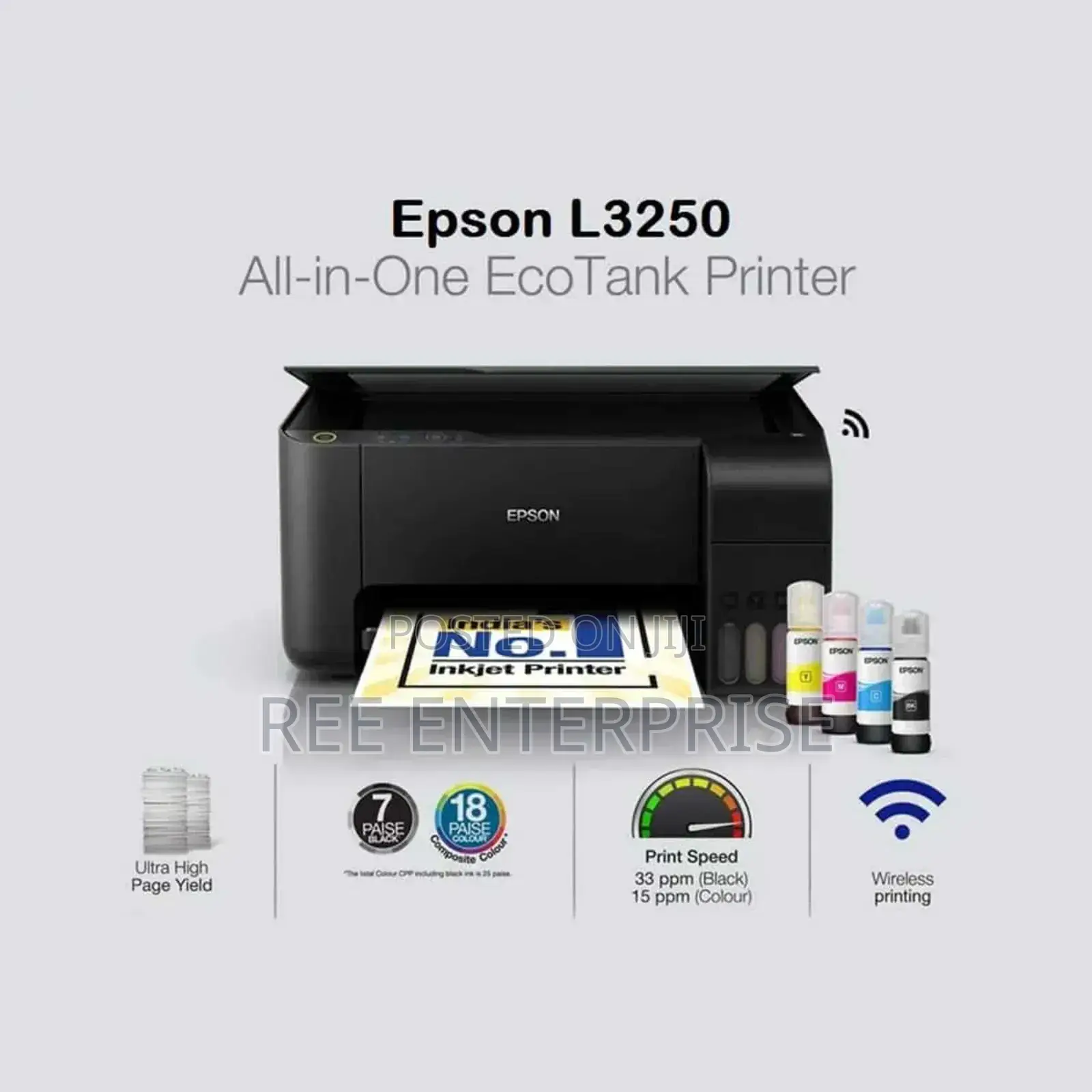 Epson Ecotank L3250 A4 All in One Ink Tank Printer