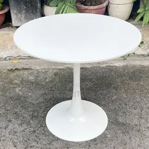 Coffee Table: Round Marble Tulip Coffee Table-80cm