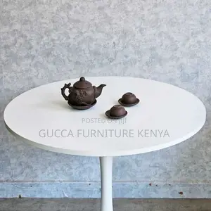 Coffee Table: Round Marble Tulip Coffee Table-80cm
