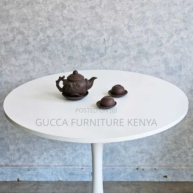 Coffee Table: Round Marble Tulip Coffee Table-80cm