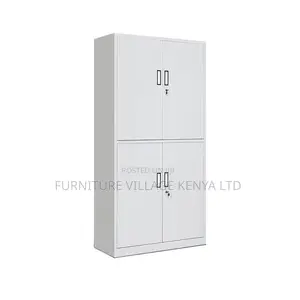 Office Cabinet:4-Door Lockable Metal Office Storage Solution