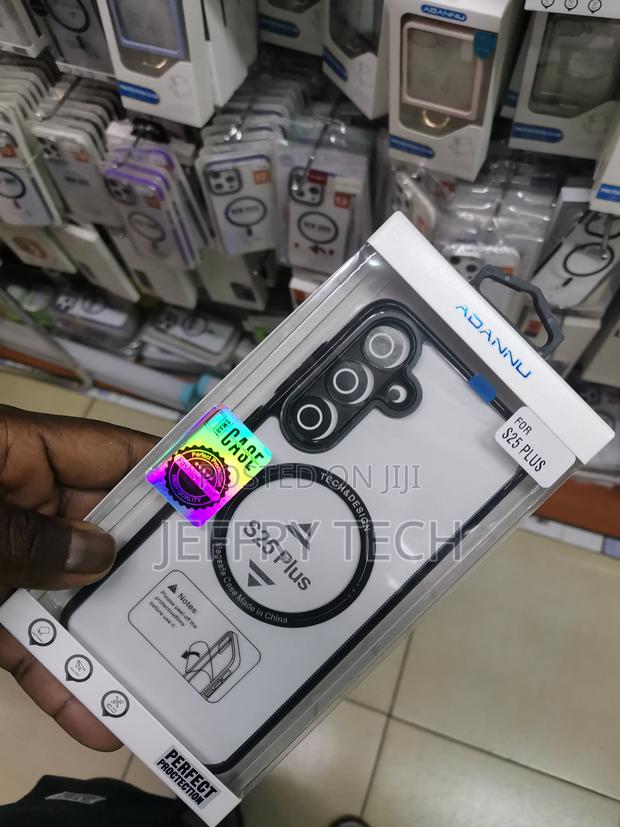 Condgood Samsung Galaxy S25+ Magsafe Transparent Case-Black - main view