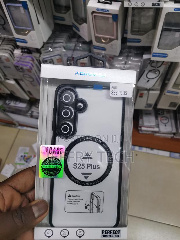 Condgood Samsung Galaxy S25+ Magsafe Transparent Case-Black - thumbnail 2