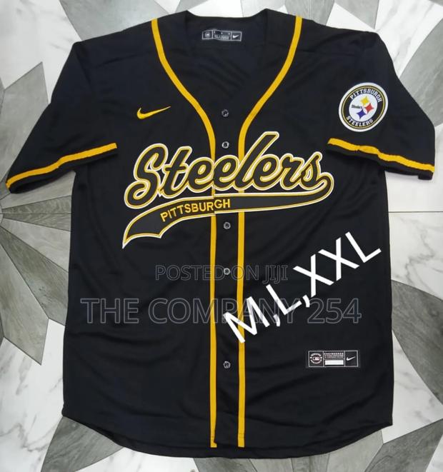 Quality Cotton Unisex Baseball Button Shirts - thumbnail 2