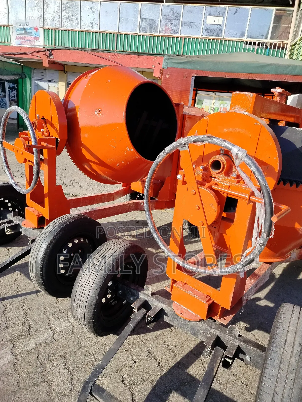 Indian Concrete Mixer 500l Diesel Lister Engine.