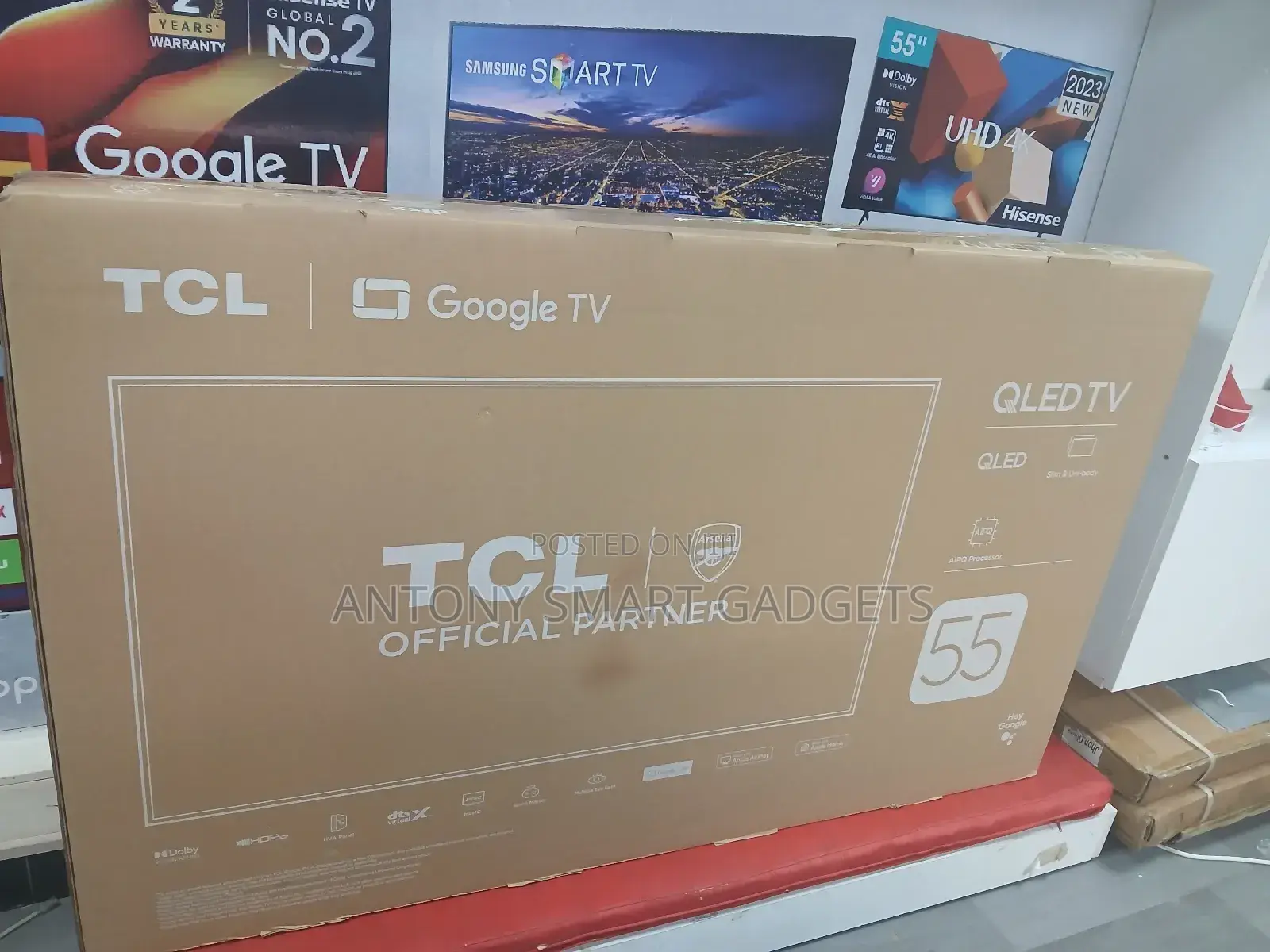 TCL 55′′ 55t6c Qled Smart Tv (New Model 2025