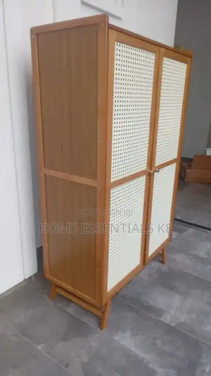 Wooden Bamboo Shoe Rack / Storage Cabinet-Black,Brown,Grey *