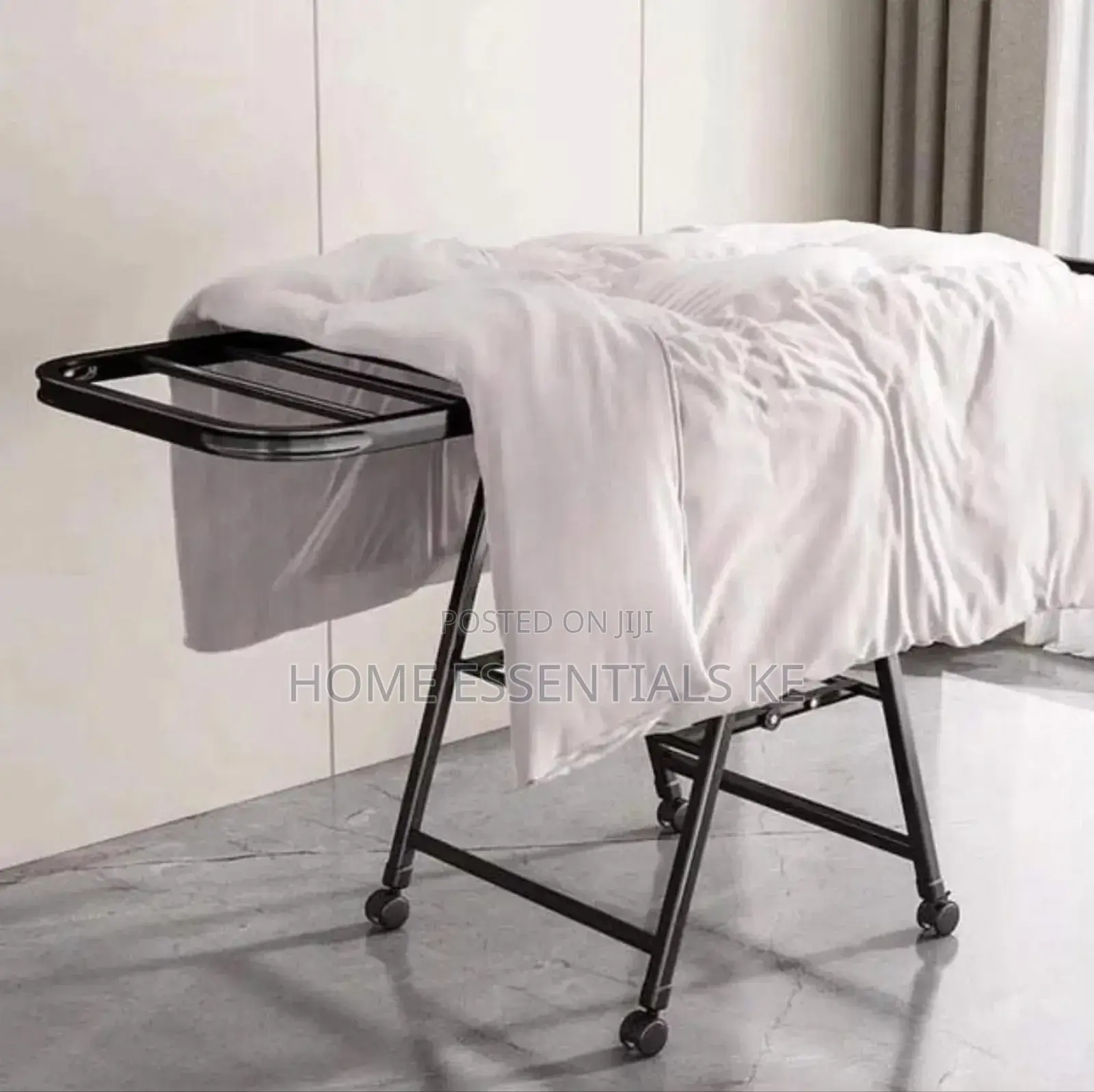 Black Movable Outdoor Drying Rack 1.5m (With Wheels)-
