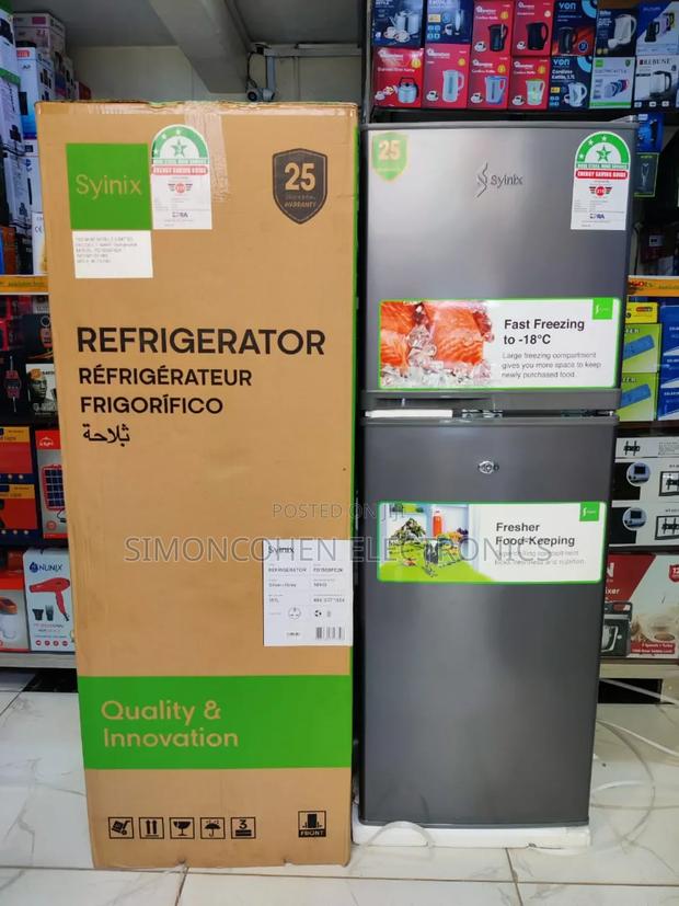 Syinix 137litres Double Door Refrigerator - main view