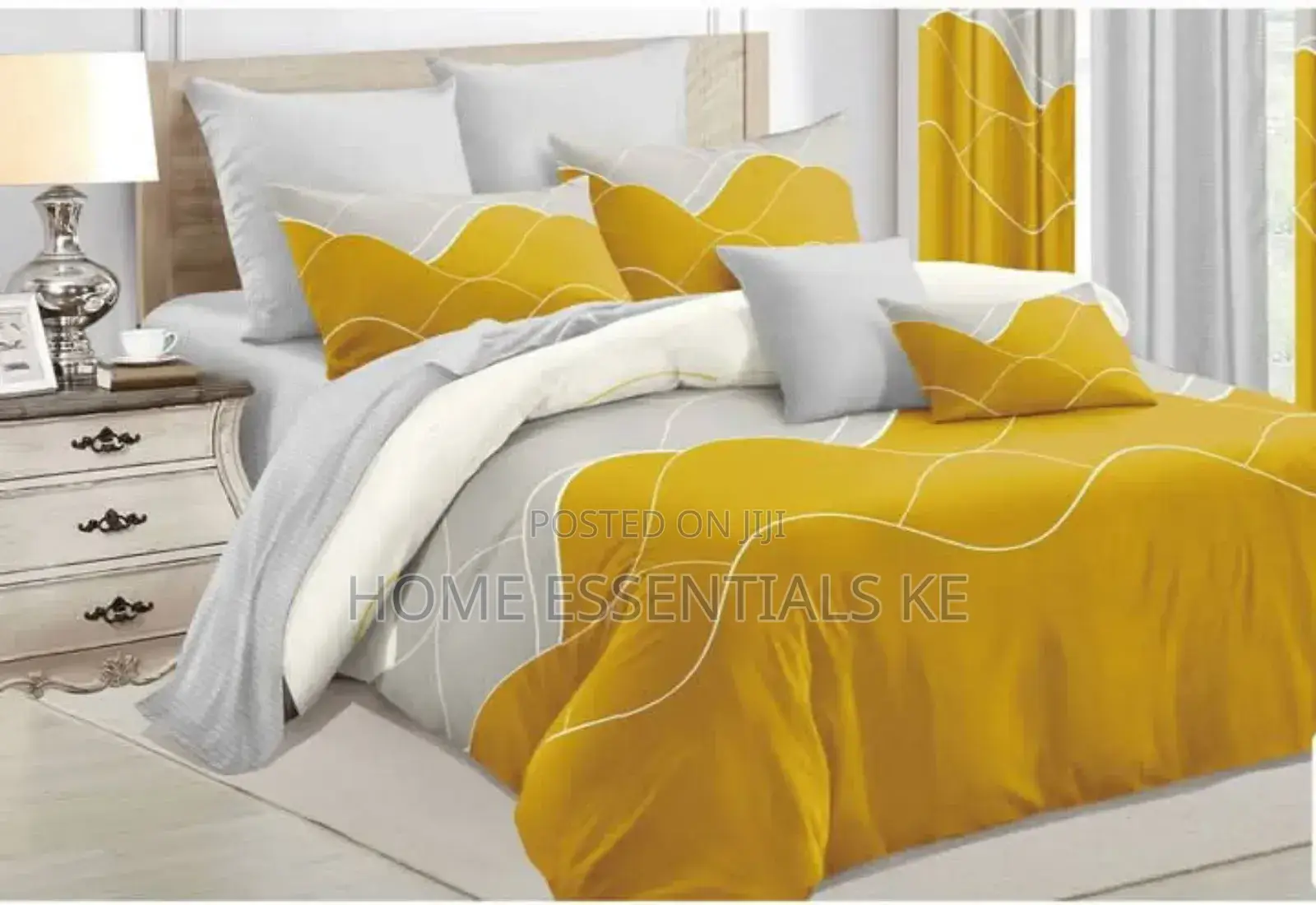 ✓6pcs Set 6*6 Duvet Cover Set With Matching Curtains