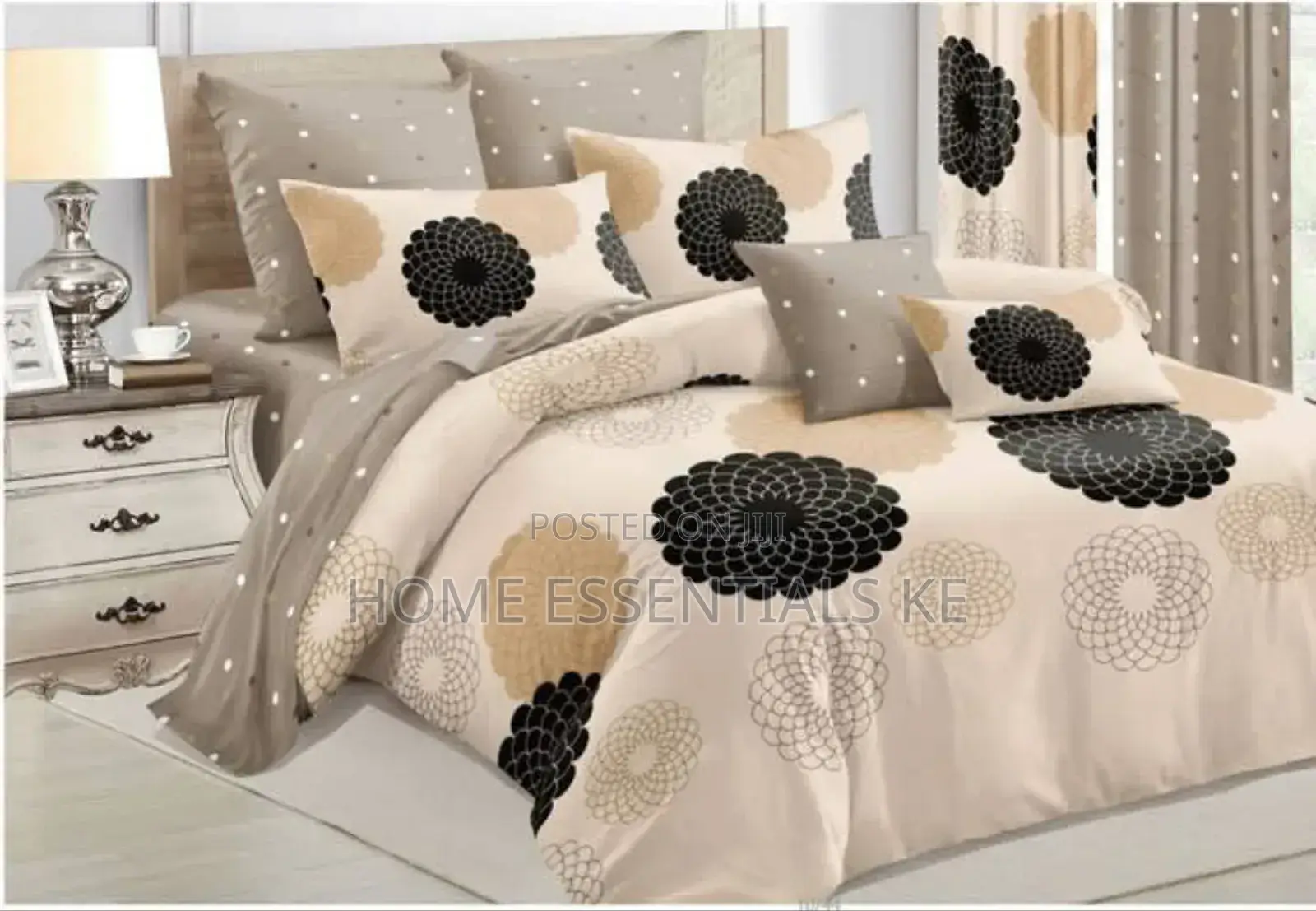 ✓6pcs Set 6*6 Duvet Cover Set With Matching Curtains