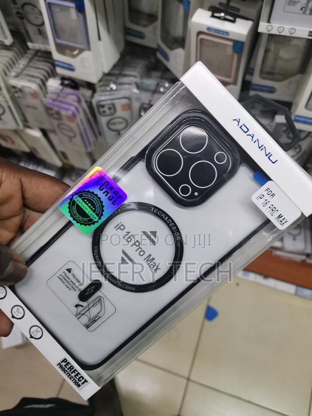 Supfine iPhone 16 Pro Max Magsafe Transparent Case-Black - thumbnail 2