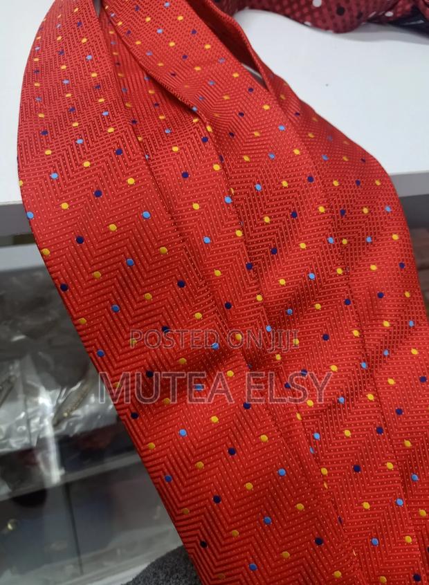 Red Polycadot Yellow, Royal Blue Ocean Blue Single Ties