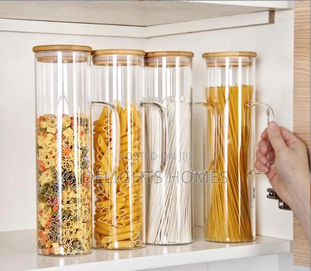 Italian Pasta Noodels Storage Jar_car - main view