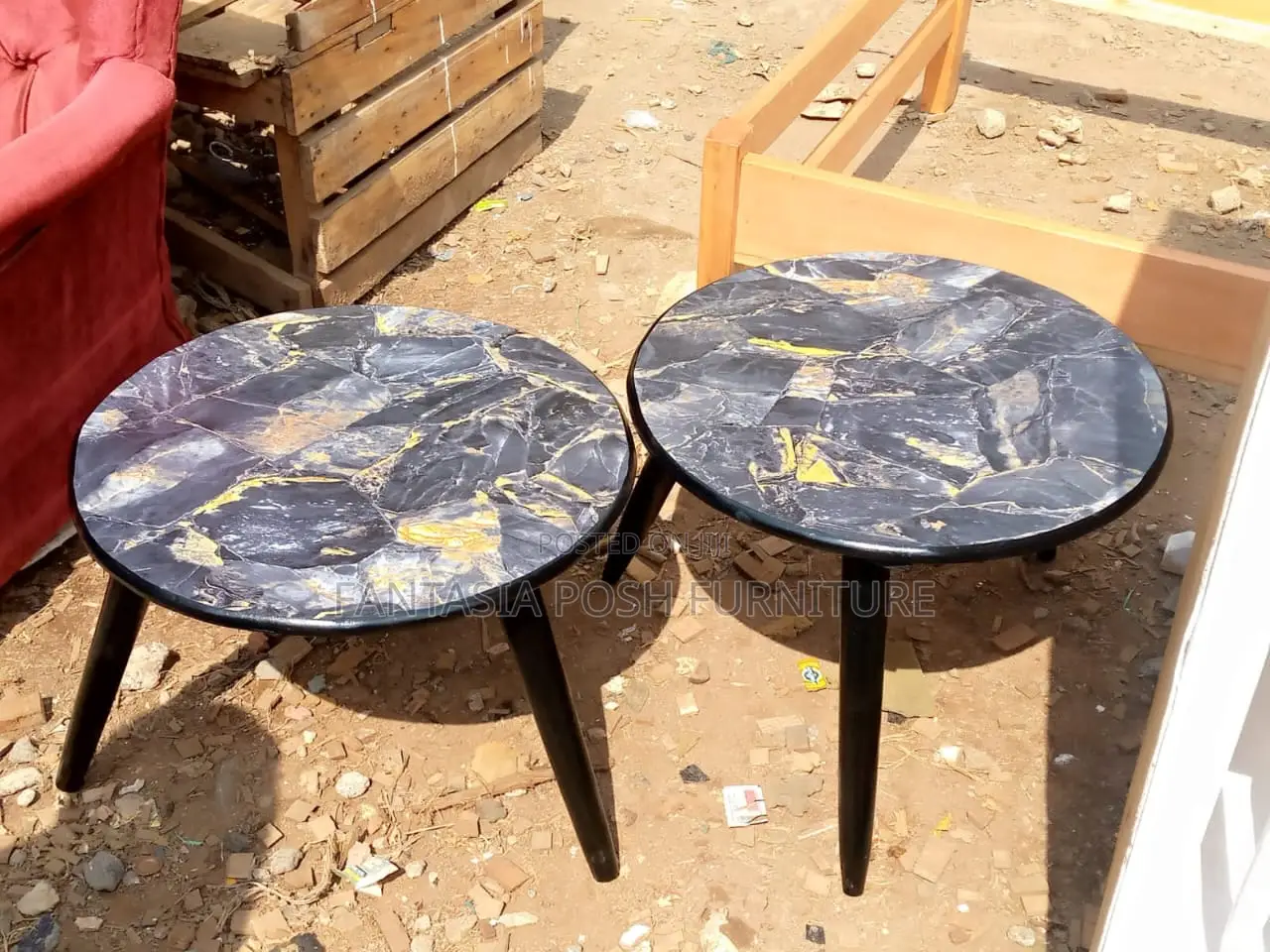 Rounded Top Stools (3-Legged)