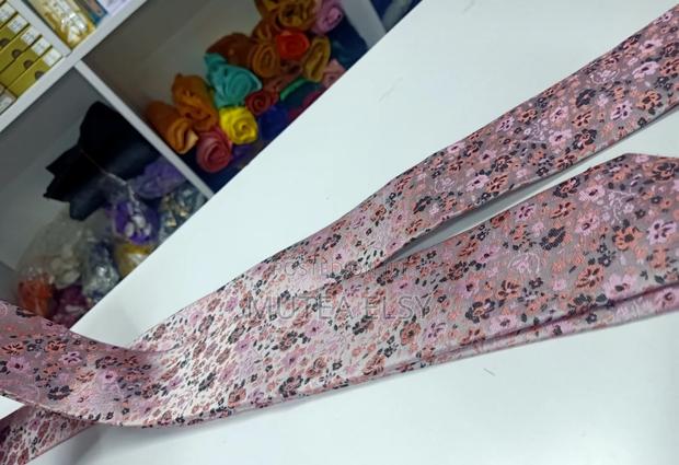 Coral,Peach Black Tea Drop Executive Single Ties - thumbnail 3