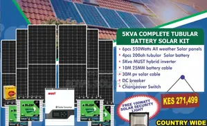 5kw Solar Fullkit With Tubular Batteries Discounted