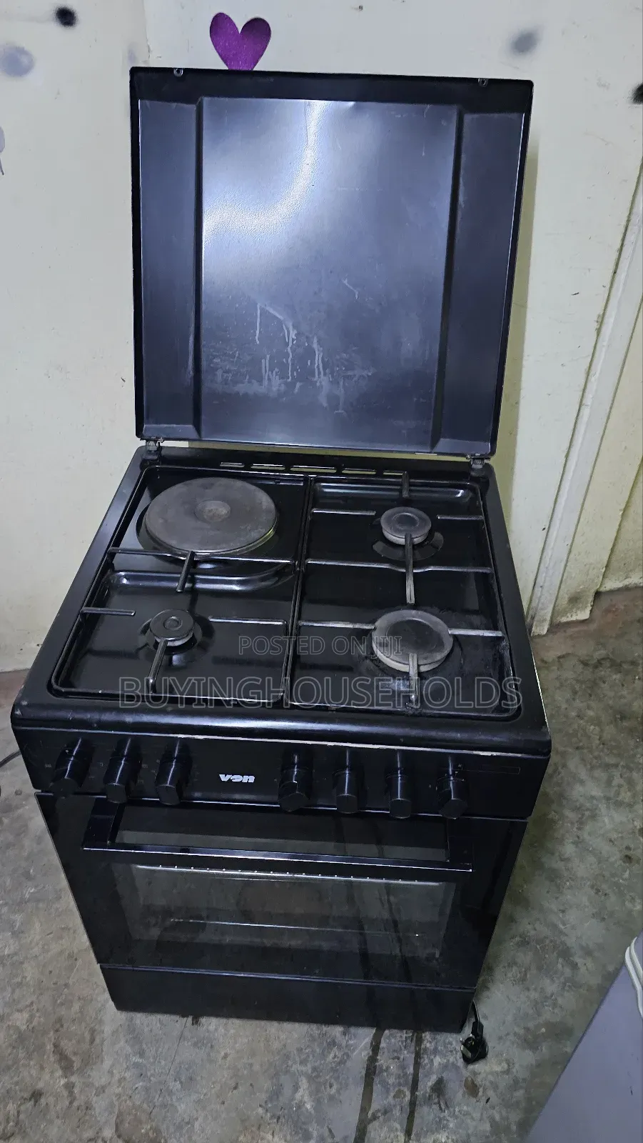 Von 60x60 Cooker 3gas+1 Electric