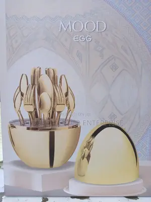 Egg Mood Cutlery 25pcs Set Gold Colour.