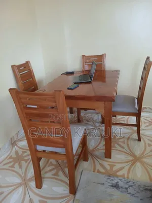 Pure Mahogany 4seater Dining Table Set
