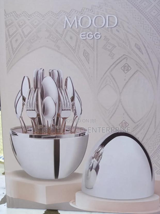 Egg Mood Cutlery 25pcs Set. Silver Colour KSH 2600
