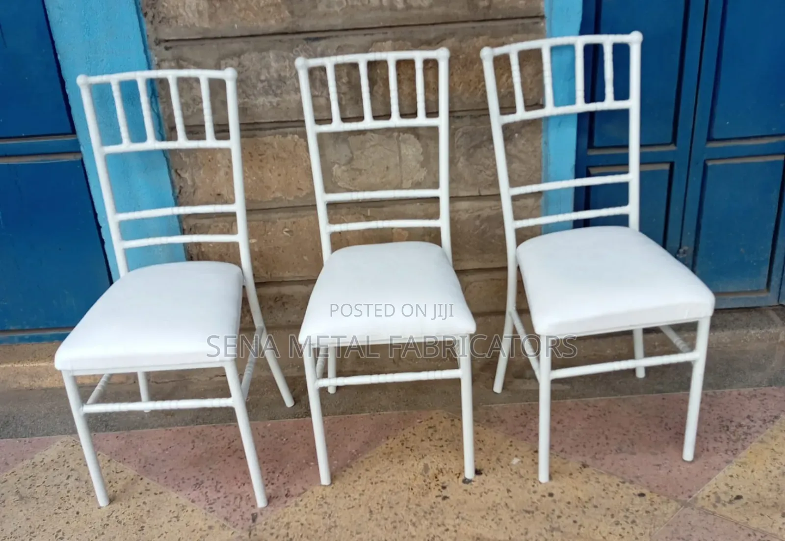 Stackable Event Chairs With Powder Coating Finish.