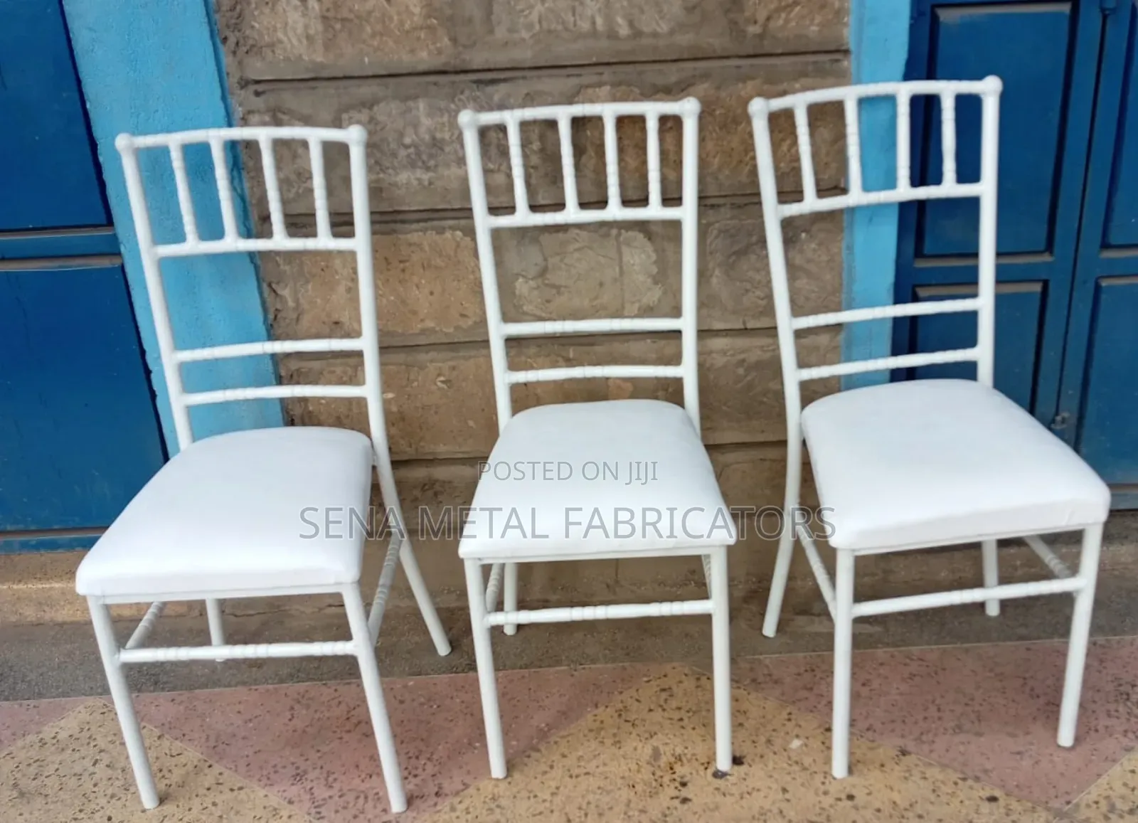 Stackable Event Chairs With Powder Coating Finish.