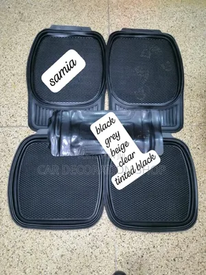 Unique Heavy Duty Mats in Black,Baije,Clear,Smoked Black 5pc