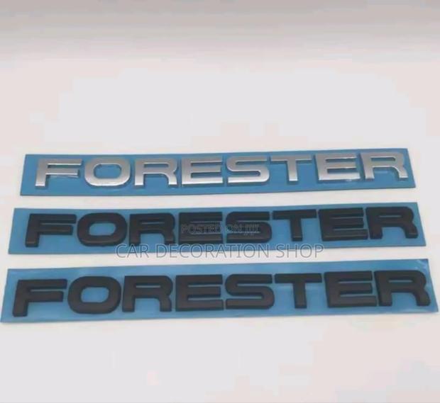 Forester Boot/ Bonnet Badge in Silver or Black