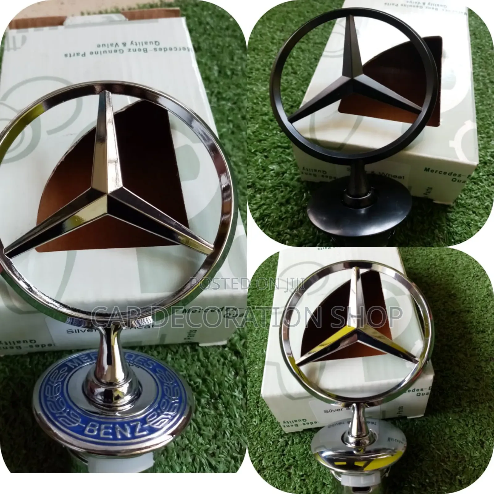 Mercedes Bonnet Logo in Different Designs