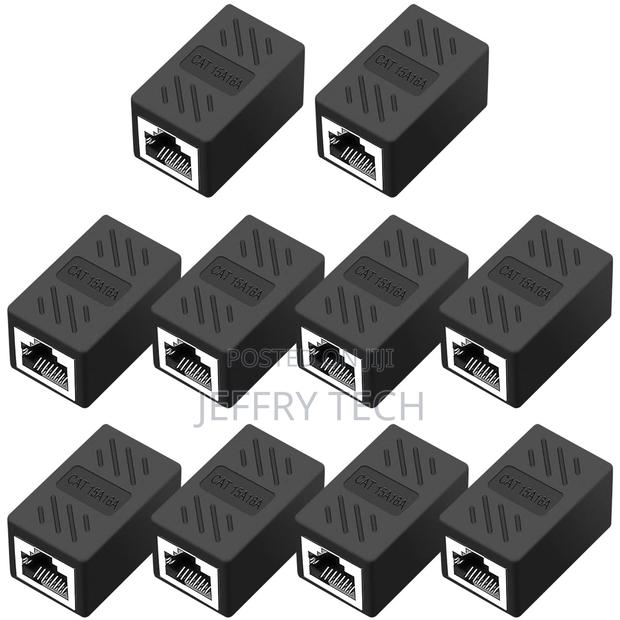 Rj45 Cat6 Coupler Ethernet Extender Connector, 10 Pack in Li - main view