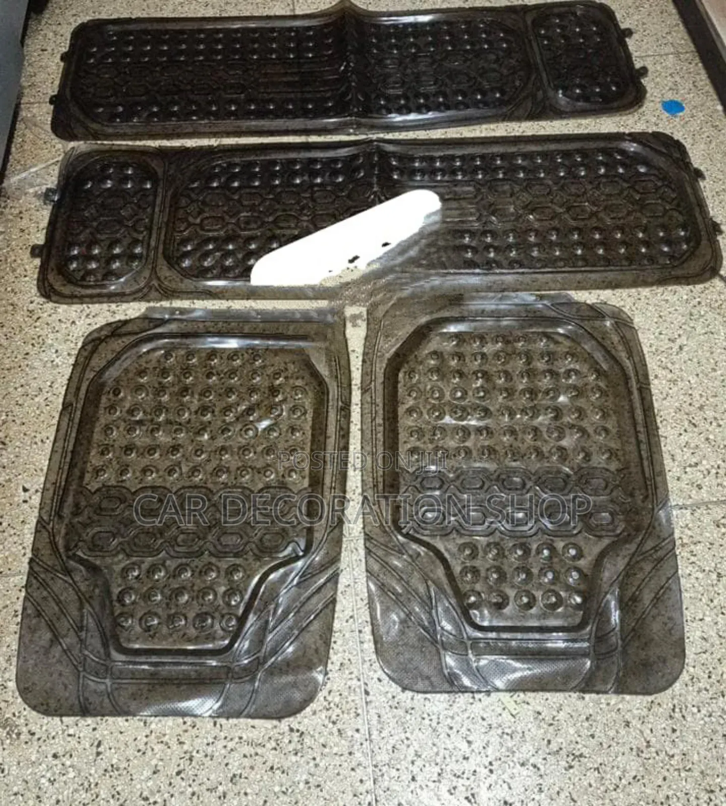 7 Seater Car Models Smoked Black All Weather Mats