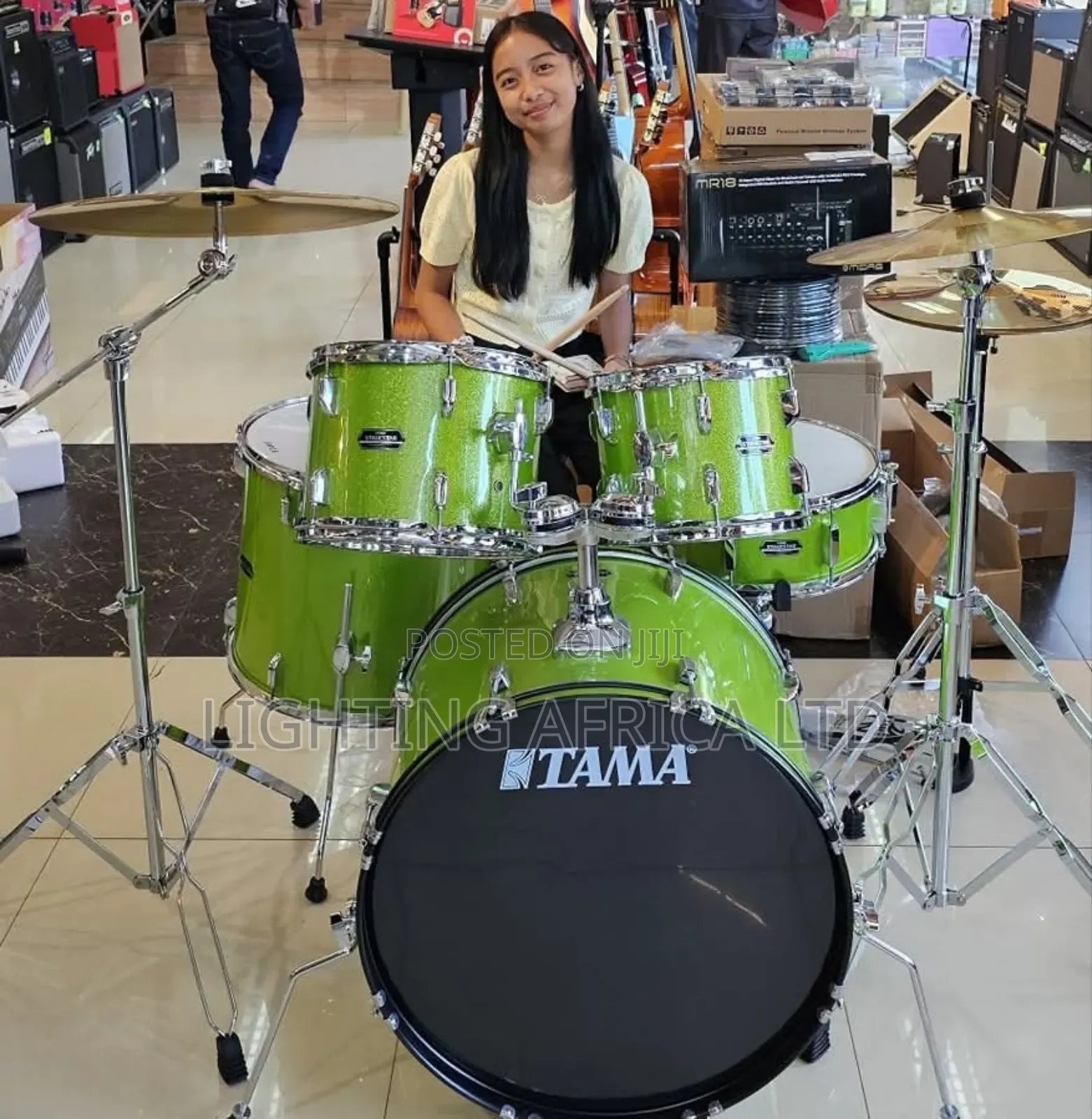 5 Star 3 Piece Tama Drum Set Complete