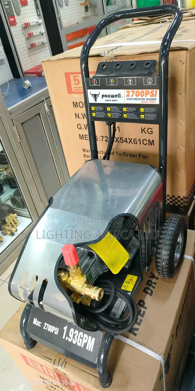 Commercial Quality Packwell 2700 Psi High Pressure Carwash Ac Machine