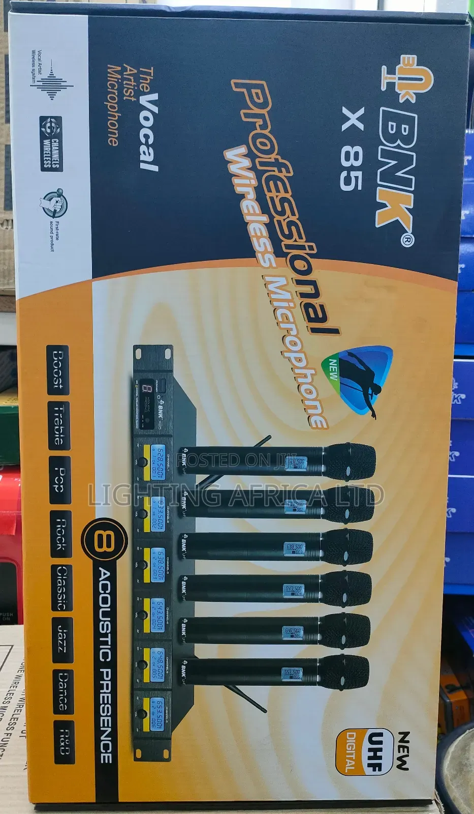 6 Mic BNK X85 Proffesional Wireless Microphone