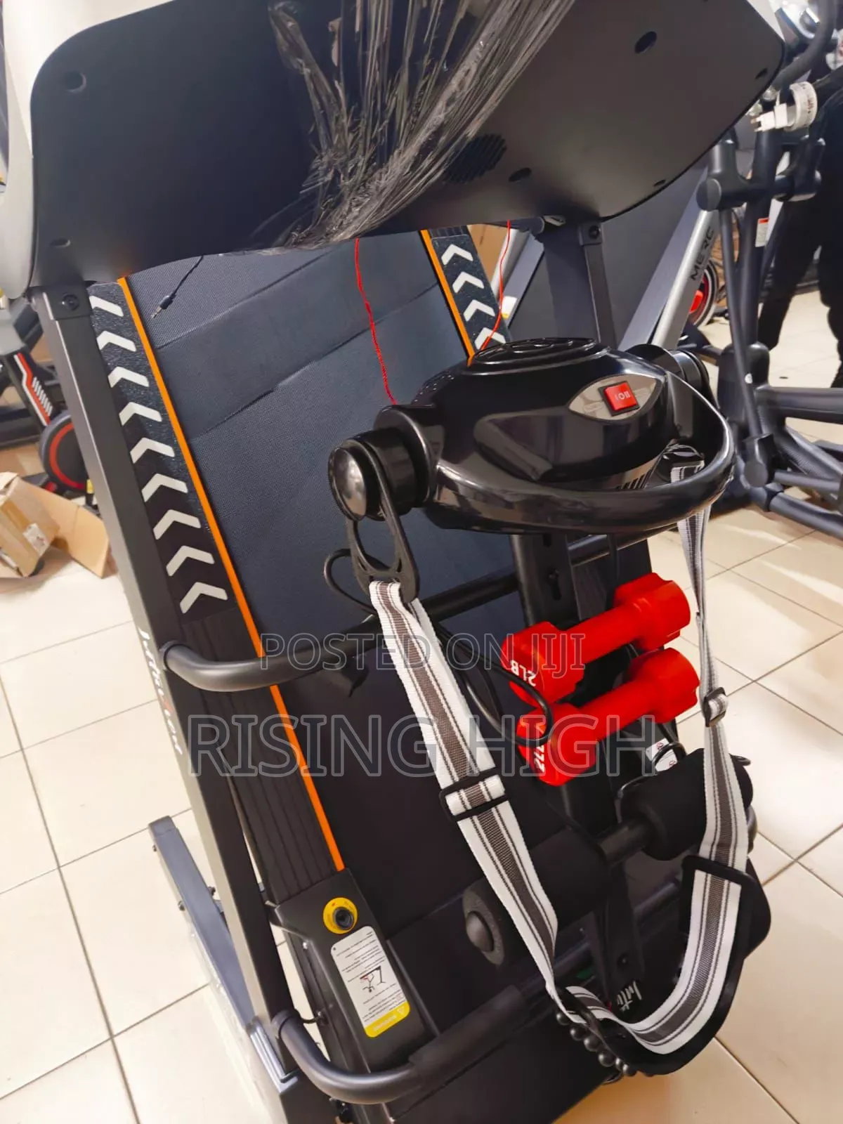 Treadmill With Led, Incline Dumbbells