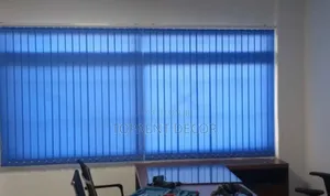 Sky Blue Vertical Easy Installation Window Blinds